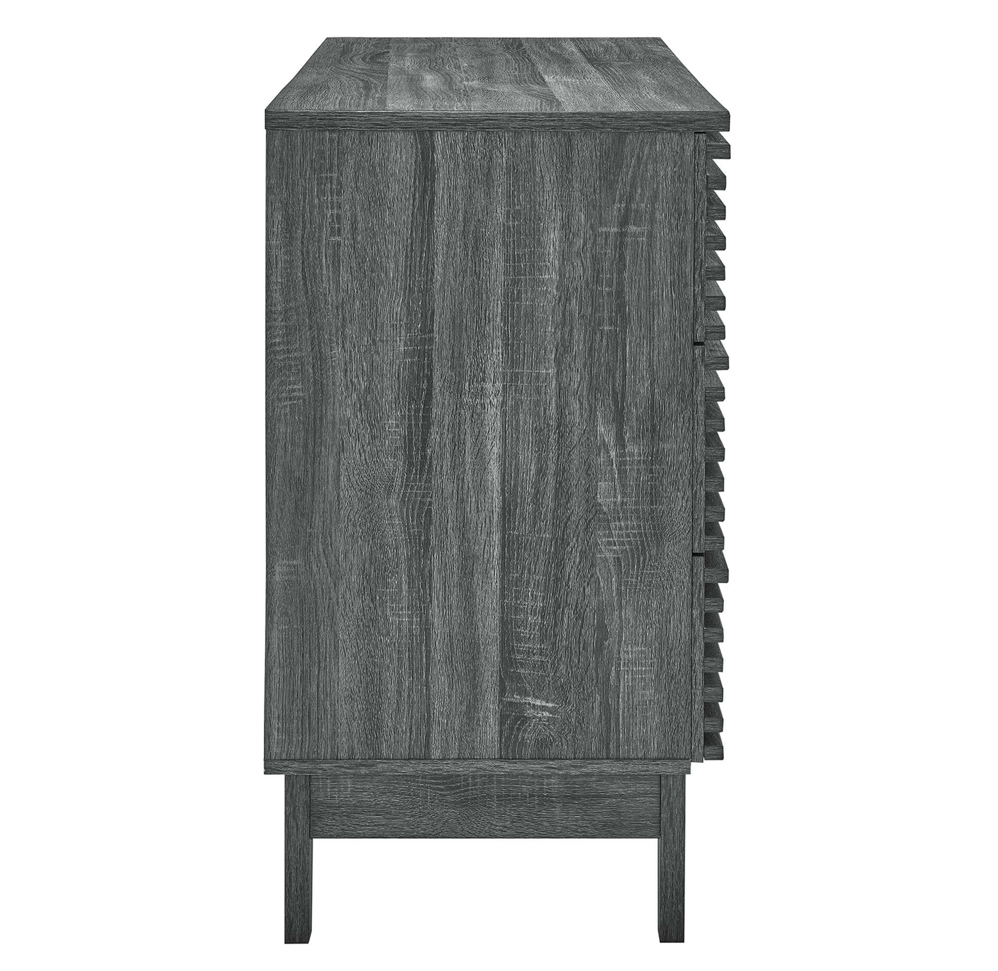 Render 6-Drawer Dresser in Charcoal. - Venini Furniture 