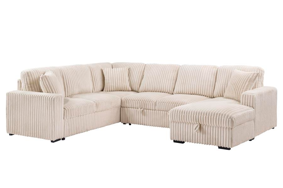 Devonshire Sleeper Sectional Sofa Camel 501205 - Venini Furniture 