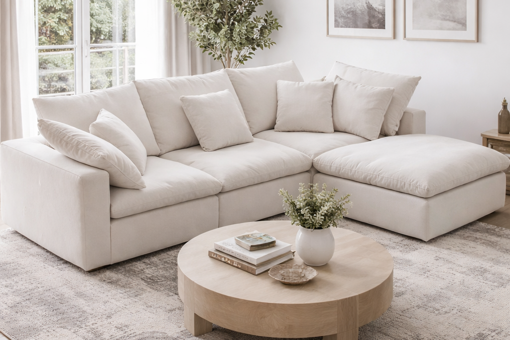 NEO Modular Sectional Sofa in Grey or White - Venini Furniture 