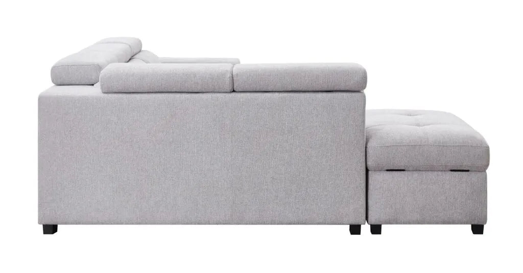 POSITANO Sectional in Dark or Light Grey and Left or Right - Venini Furniture 