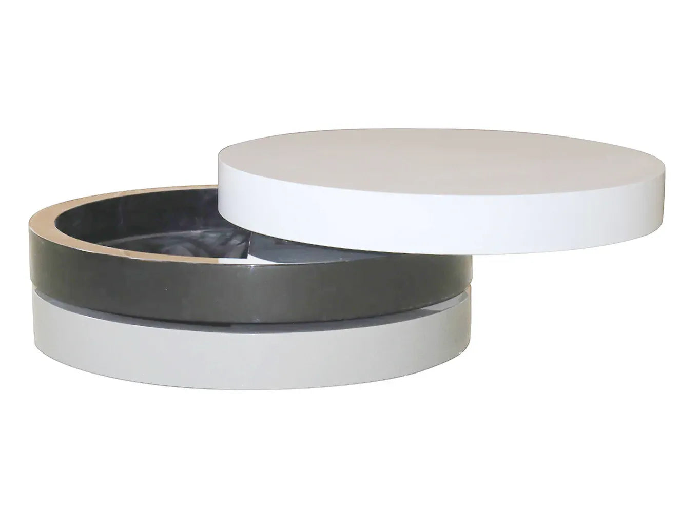 Ovvo Coffee Table All White or White and Gray - Venini Furniture 