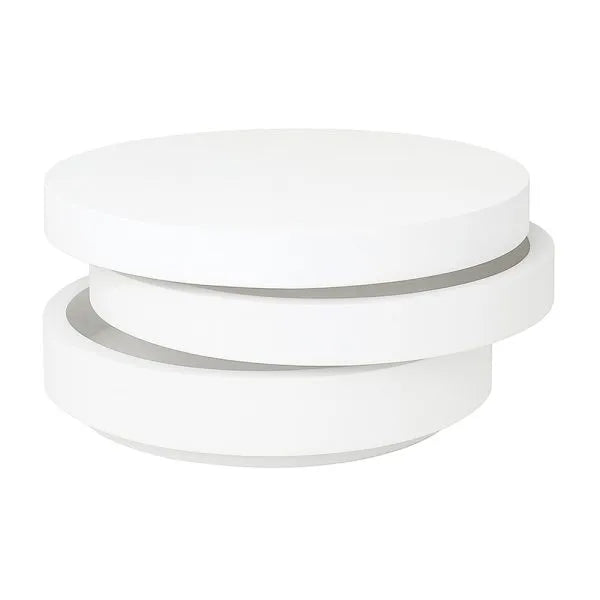 Ovvo Coffee Table All White or White and Gray - Venini Furniture 
