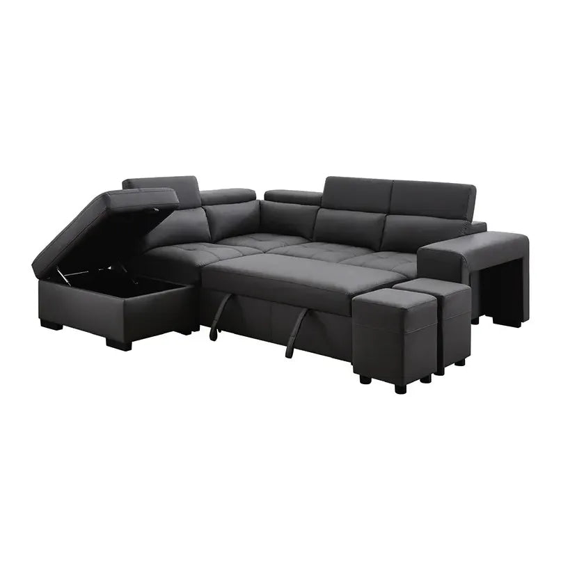 POSITANO Sectional in Dark or Light Grey and Left or Right - Venini Furniture 
