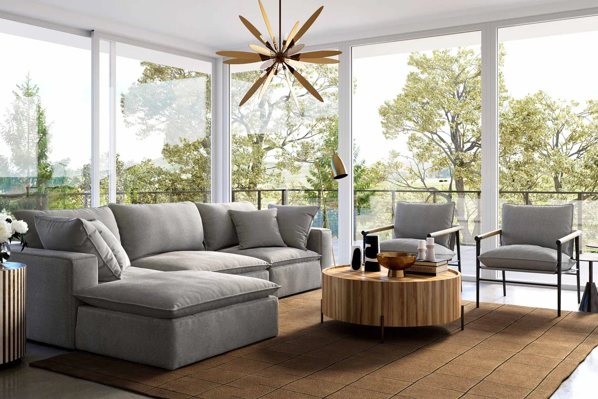 Cali 4-Piece Performance Fabric Modular Sectional