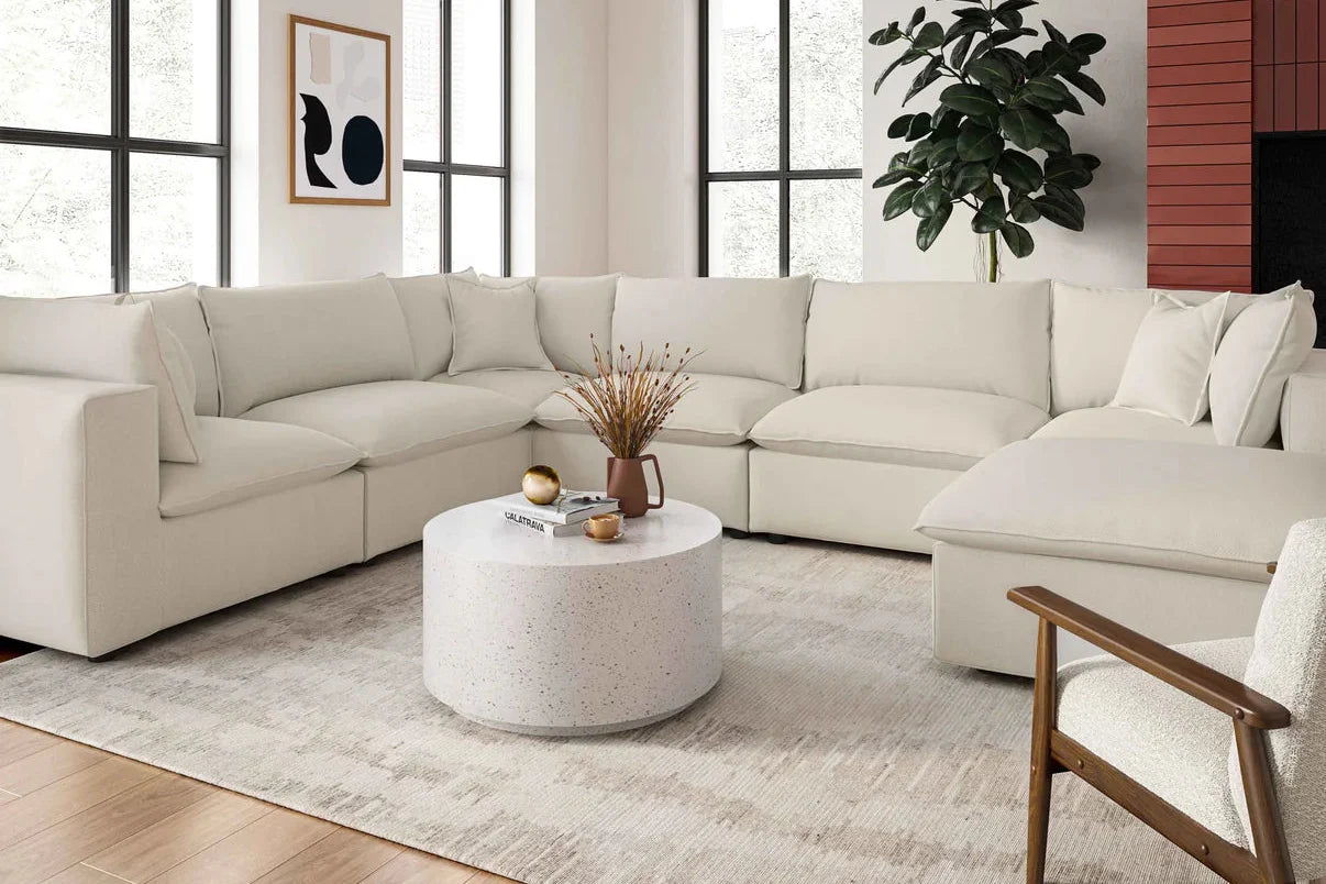 Cali 7-Piece Performance Fabric Modular Large Chaise Sectional