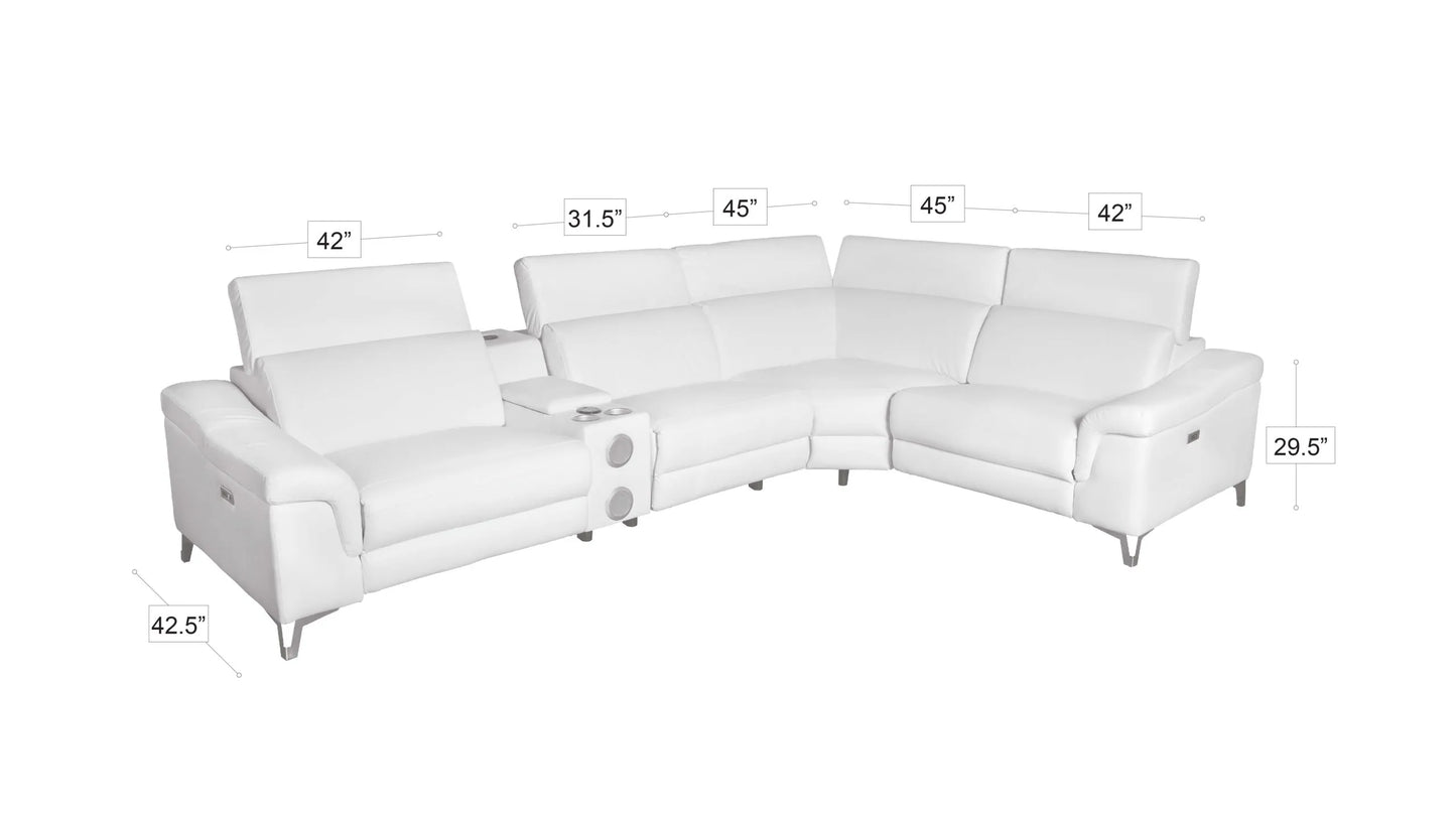 Spartacus Recliner Model 2025 Black, Gray or White. - Venini Furniture 