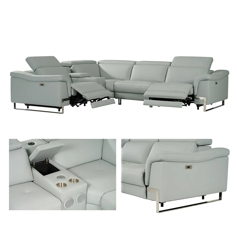 Spartacus Recliner Model 2025 Black, Gray or White. - Venini Furniture 