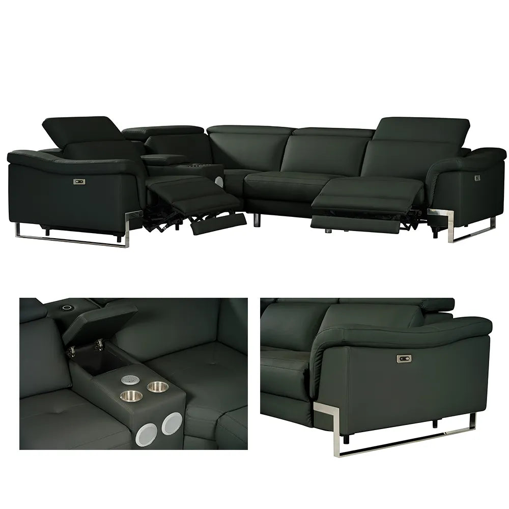 Spartacus Recliner Model 2025 Black, Gray or White. - Venini Furniture 