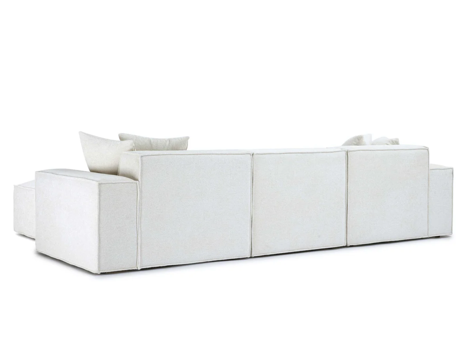 Mindy 4-Piece Chenille Basketweave Modular Sectional - Venini Furniture 