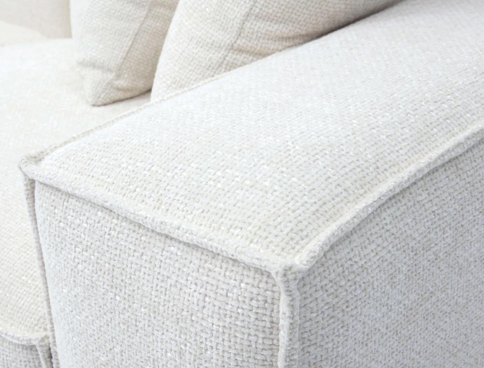 Mindy 4-Piece Chenille Basketweave Modular Sectional - Venini Furniture 