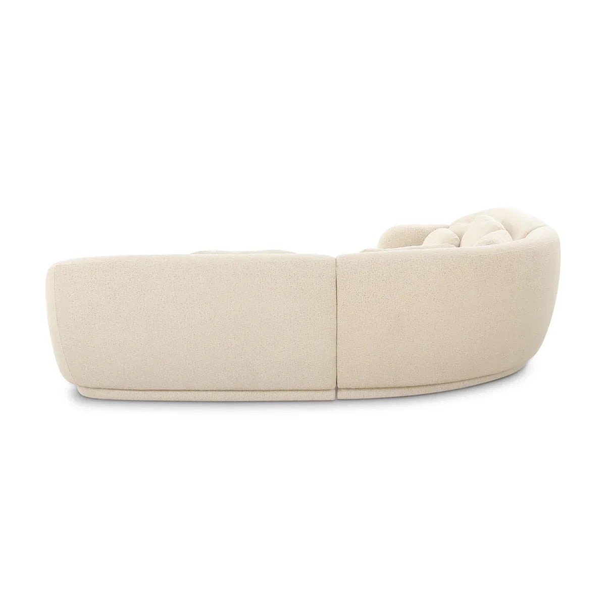 Misty 3-Piece Cream Boucle Modular L-Sectional