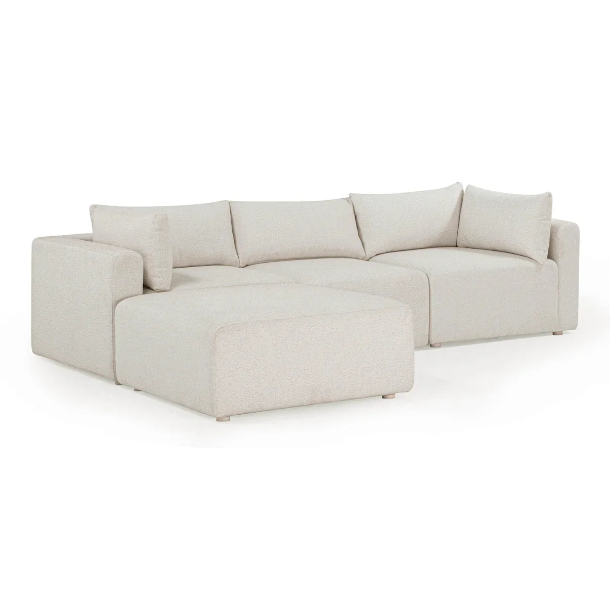 Hangover 4-Piece Cream Outdoor Modular Sectional