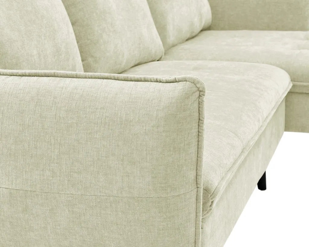 PARIS Sectional Right or Left in Beige, Light Gray or Dark Gray. - Venini Furniture 