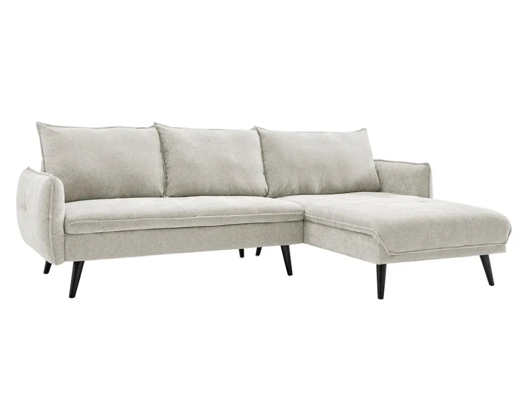 PARIS Sectional Right or Left in Beige, Light Gray or Dark Gray. - Venini Furniture 