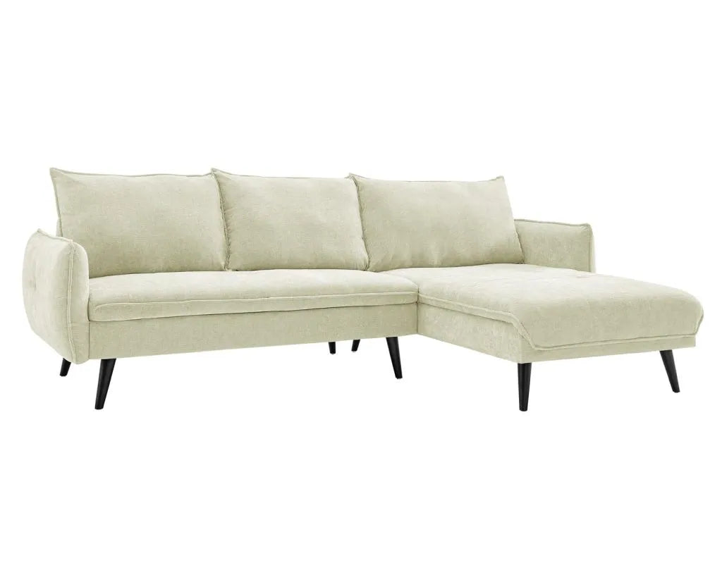 PARIS Sectional Right or Left in Beige, Light Gray or Dark Gray. - Venini Furniture 