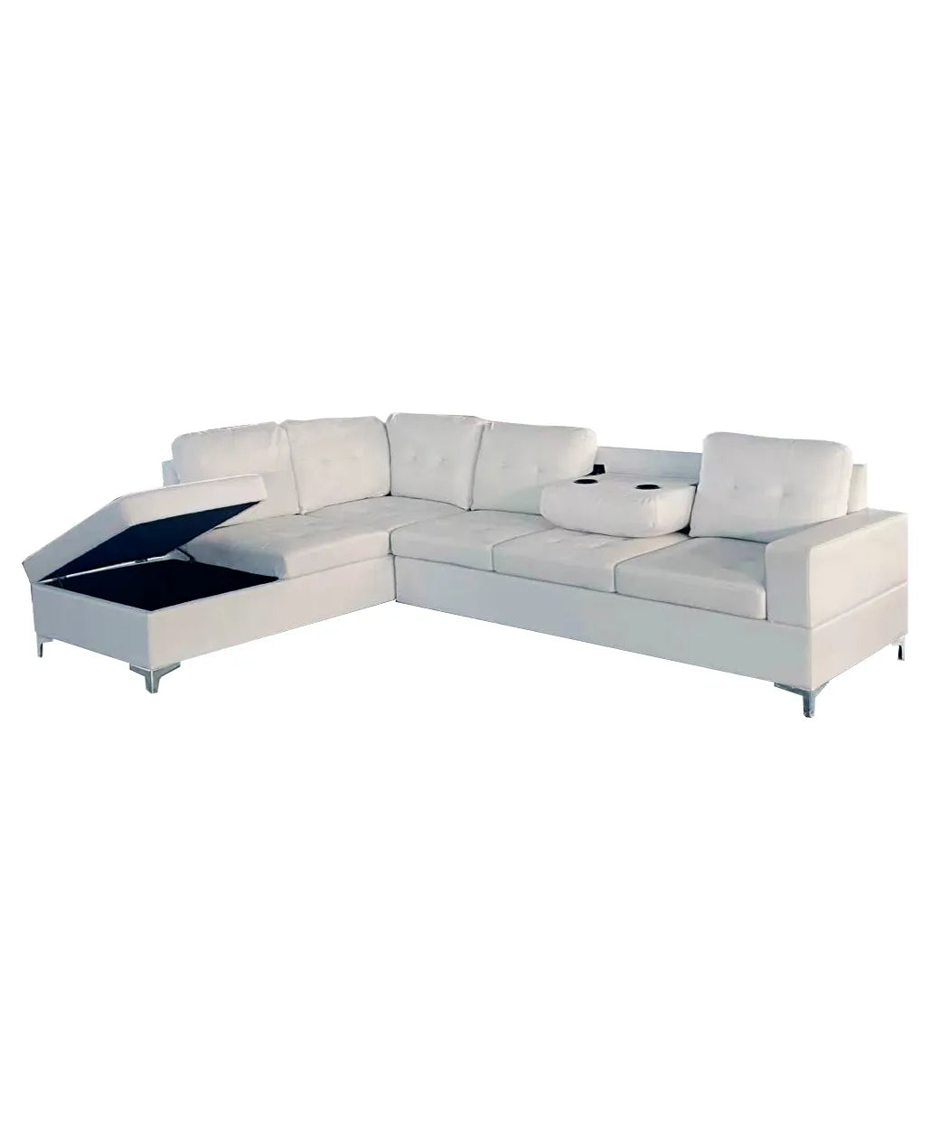Antonella Sectional Right or Left in Black, Gray or White. - Venini Furniture 
