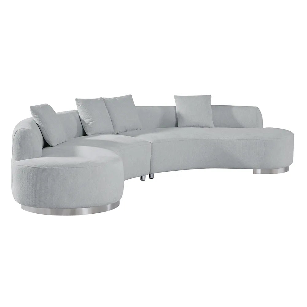 Brickell Contemporary Sofa Cream or Gray - Venini Furniture 