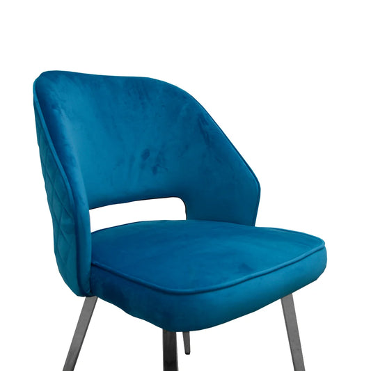Blue Velvet Dining Chair