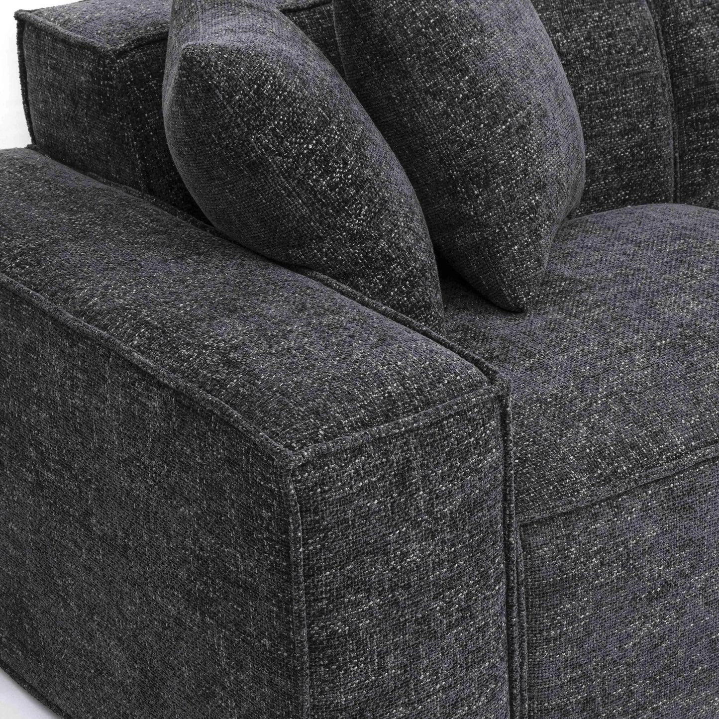 Mindy 4-Piece Chenille Basketweave Modular Sectional - Venini Furniture 
