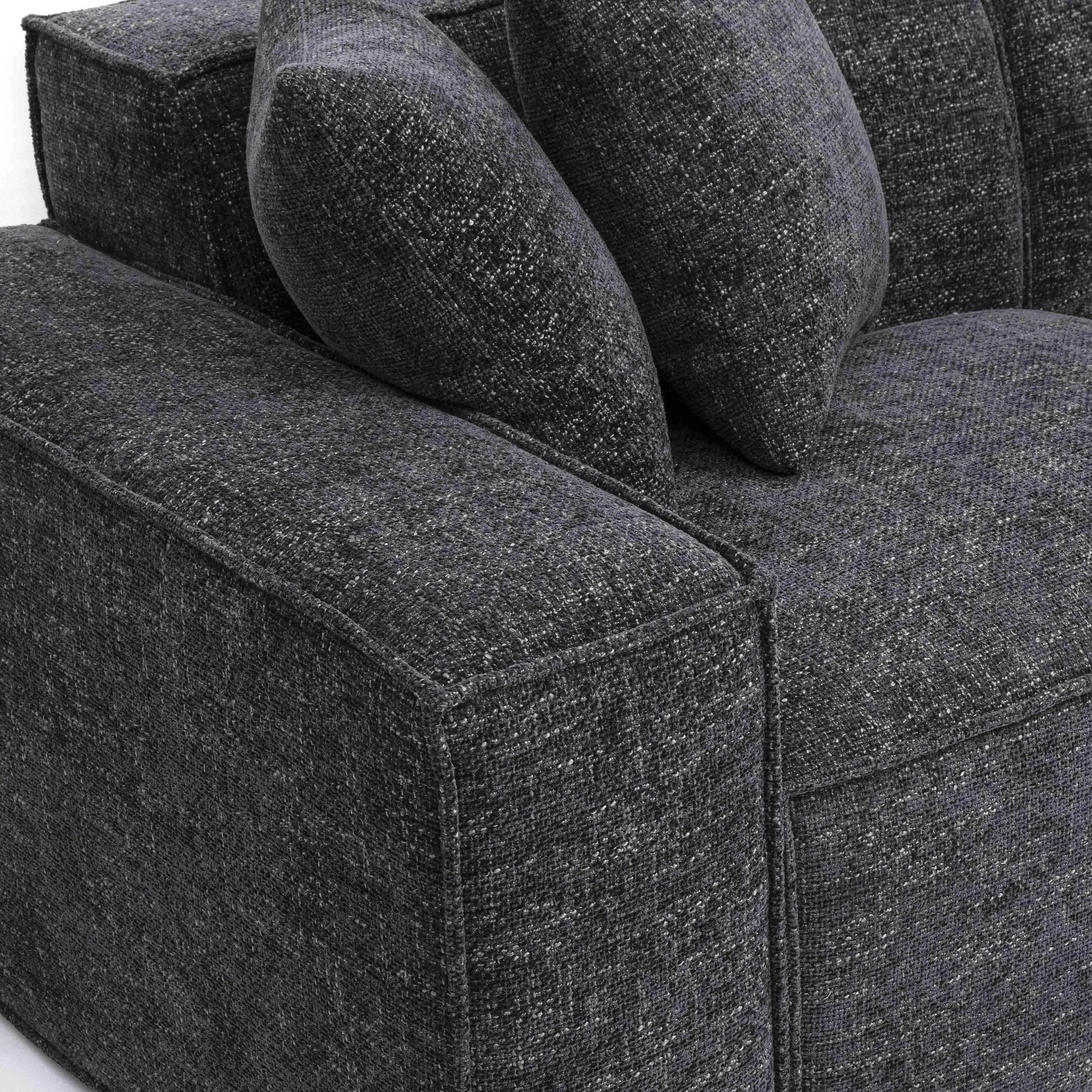 Mindy 4-Piece Chenille Basketweave Modular Sectional - Venini Furniture 