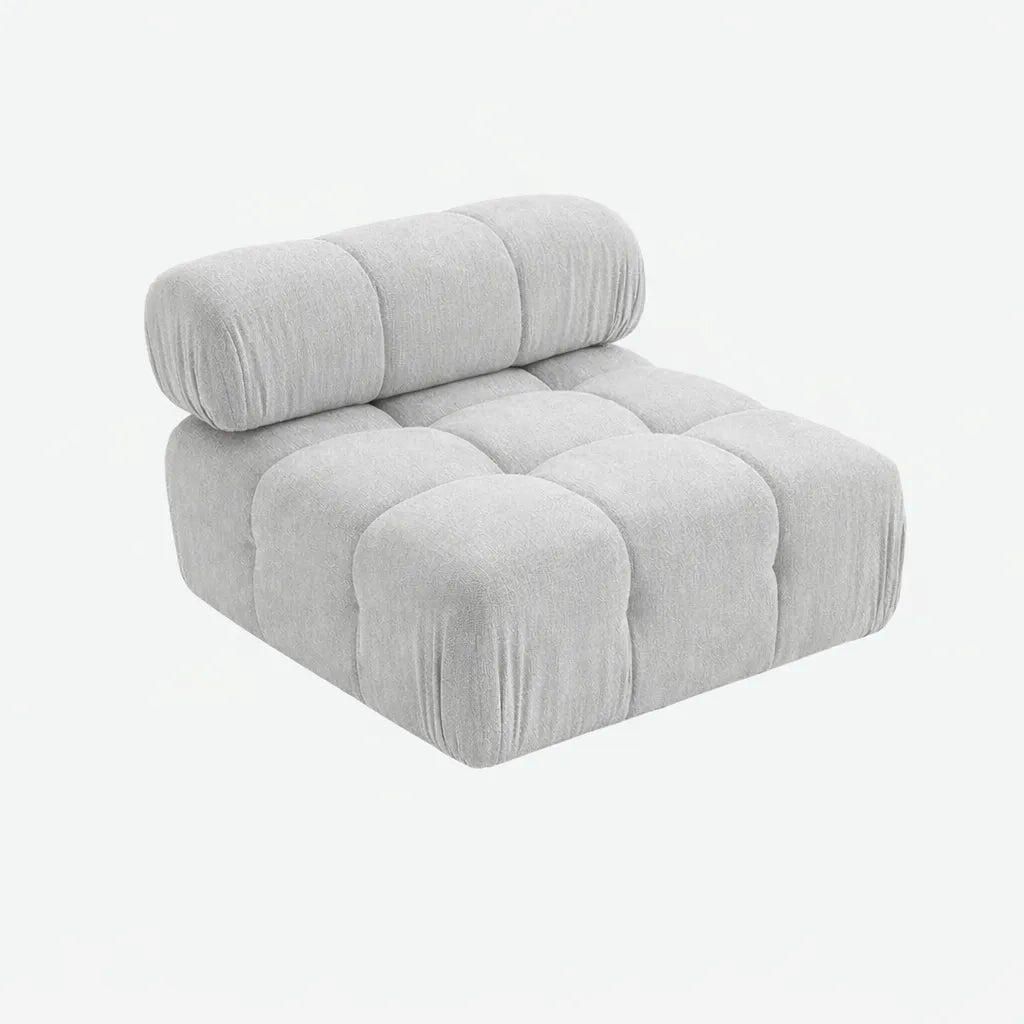Munich Modular Fabric Sectional U OPTION Light Grey, Dark Gey and White - Venini Furniture 