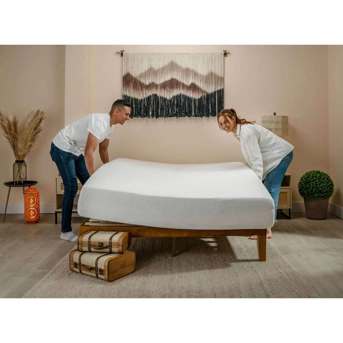 12" Green Tea Cooling Memory Foam Mattress