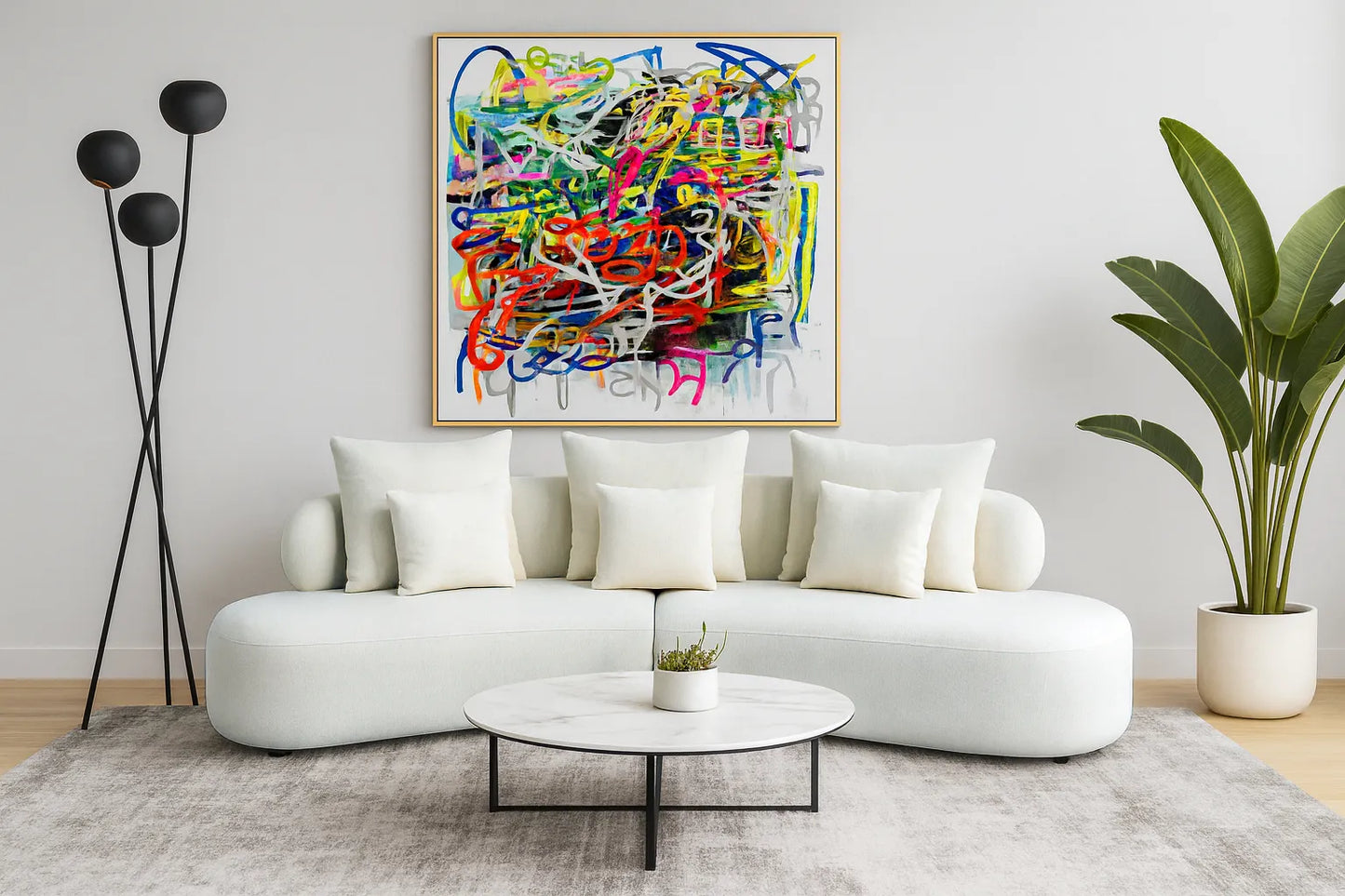 Grace Sectional Sofa with pillows Grey or White - Venini Furniture 