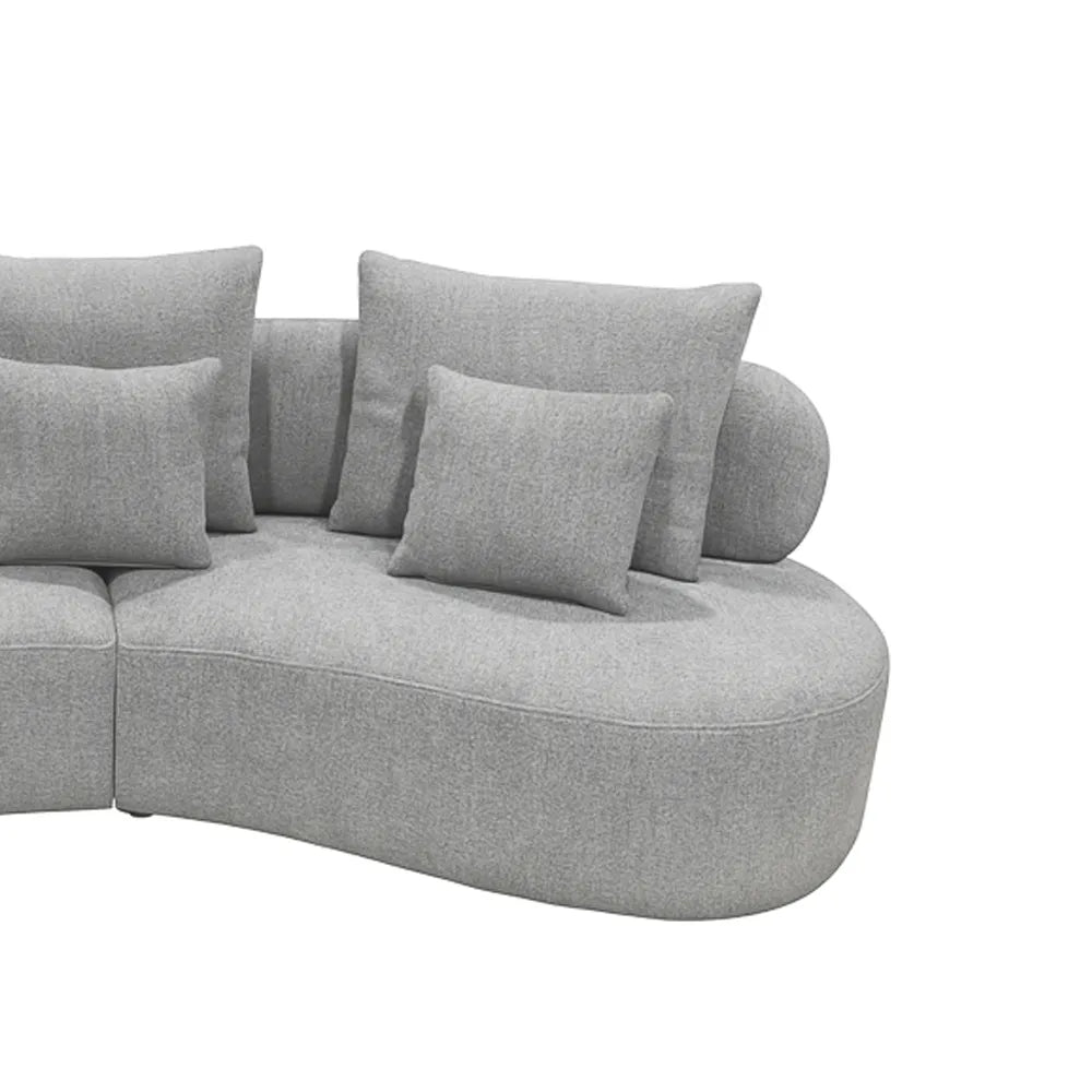 Grace Sectional Sofa with pillows Grey or White - Venini Furniture 