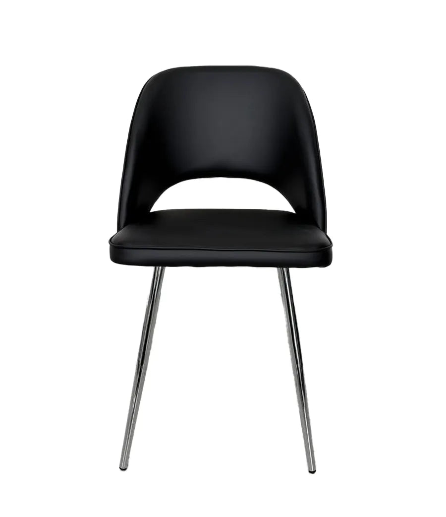 Hill Dining Chair Grey, Black & White. - Venini Furniture 