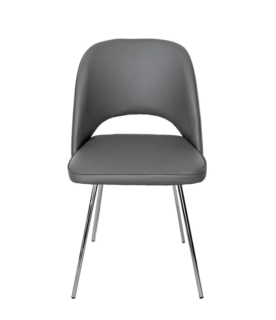 Hill Dining Chair Grey, Black & White. - Venini Furniture 