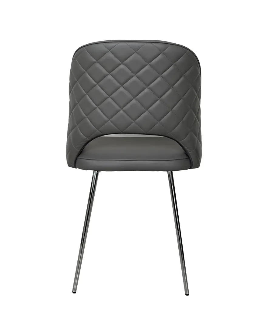 Hill Dining Chair Grey, Black & White. - Venini Furniture 