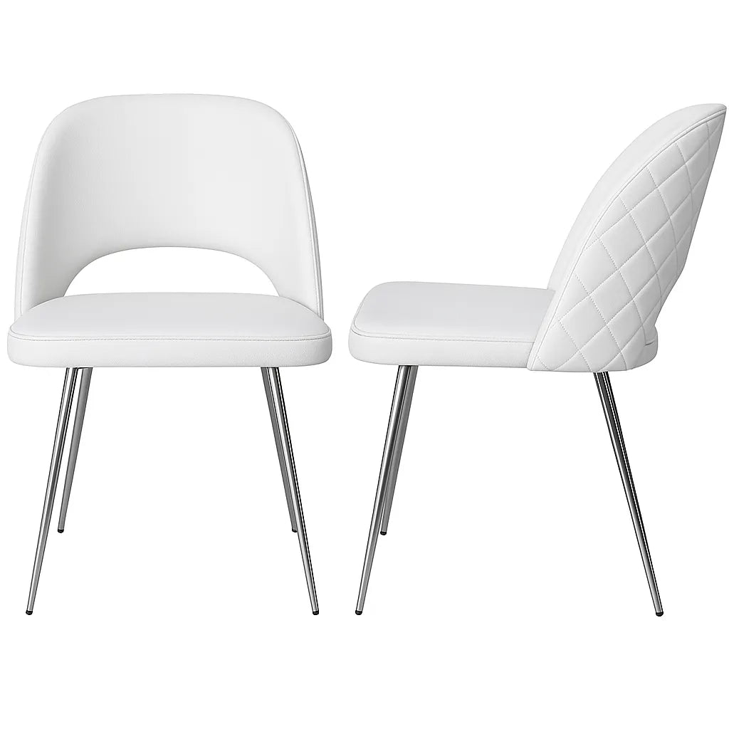 Hill Dining Chair Grey, Black & White. - Venini Furniture 