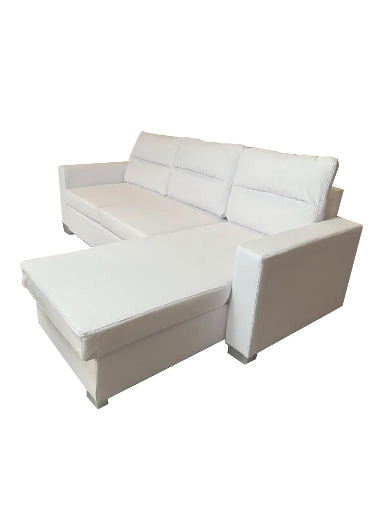 Daniel Reversible Sectional Black or White - Venini Furniture 