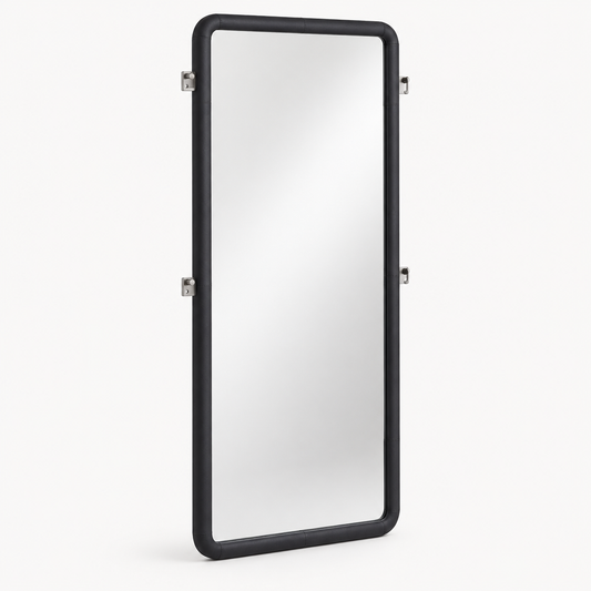 Leandro 76-inch Full Length Floor Mirror Burnished Black