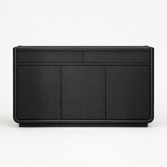 Leandro 2-Drawer Dining Sideboard Server Burnished Black