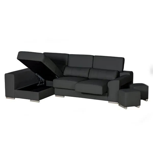 London Sectional in White, Black, Grey and Left or Right. - Venini Furniture 