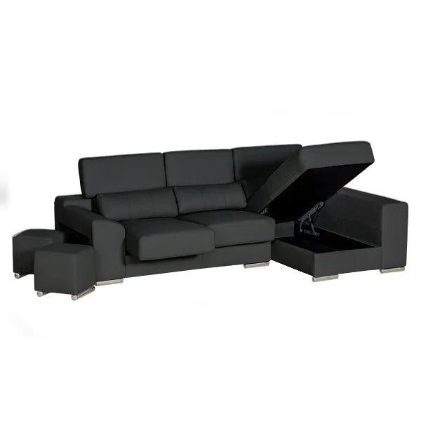 London Sectional in White, Black, Grey and Left or Right. - Venini Furniture 