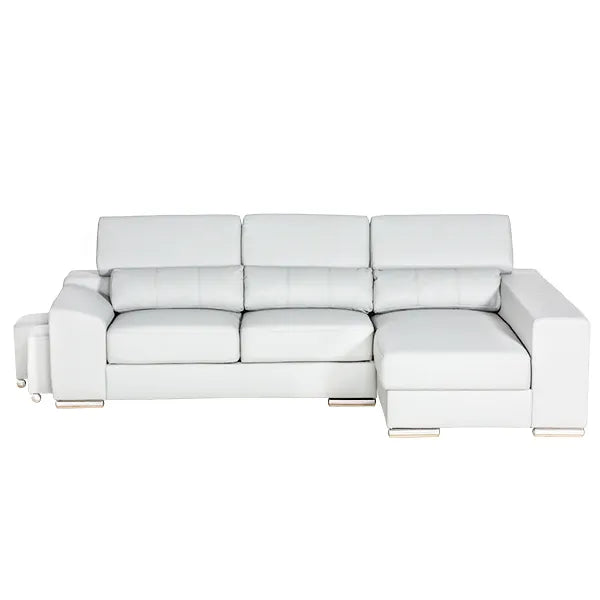 London Sectional in White, Black, Grey and Left or Right. - Venini Furniture 