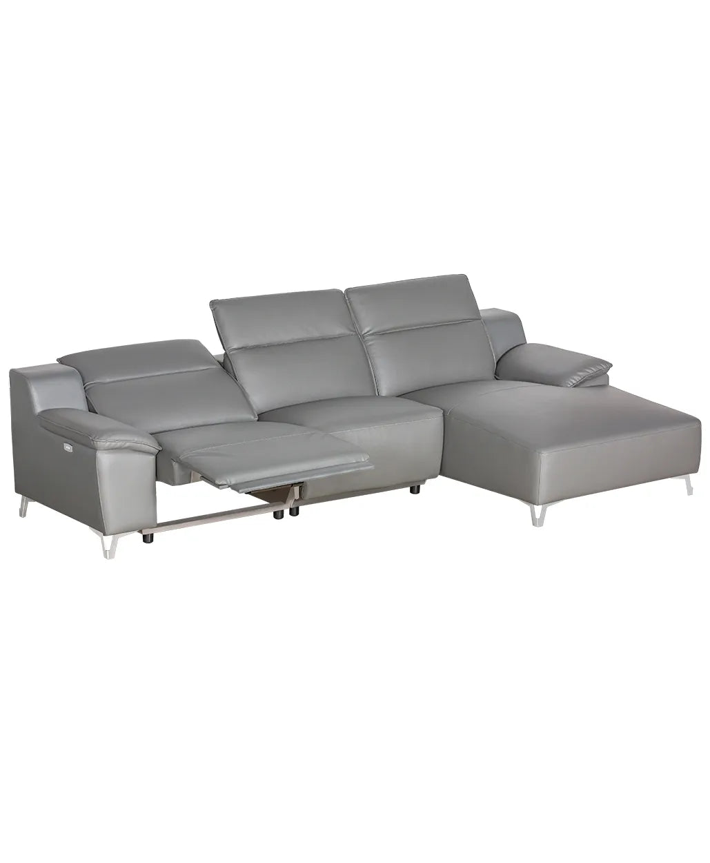 Melanie sectional Gray or Black RIGHT - Venini Furniture 