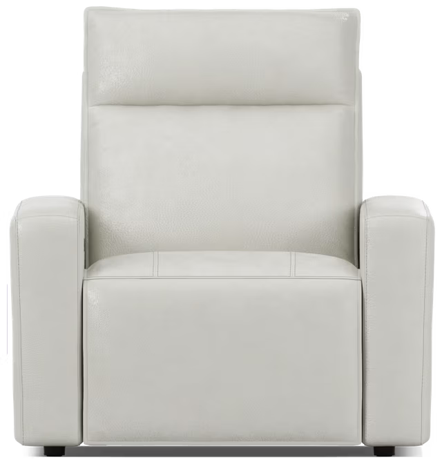 Modulartwo Light Gray Leather Dual Power Recliner - Venini Furniture 
