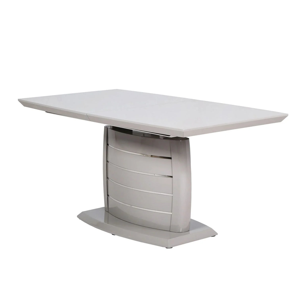 CARL Glossy DARK Grey Expandable Dining Table