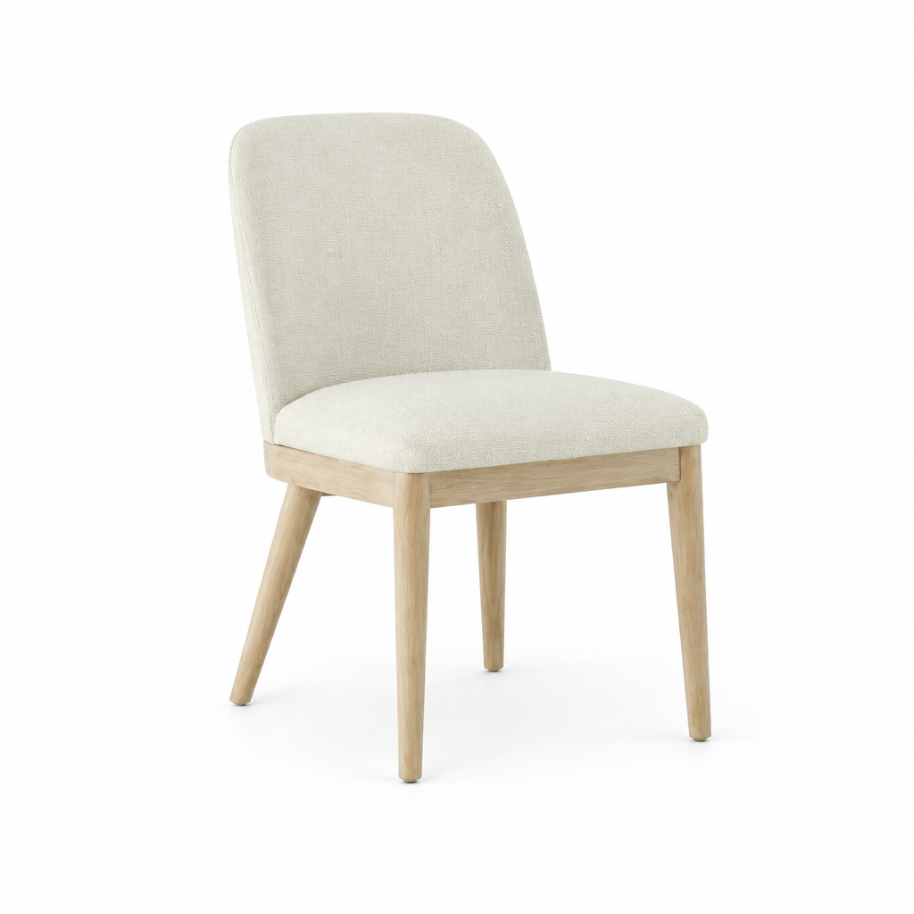 Solano Upholstered Dining Side Chair Beige (Set of 2)