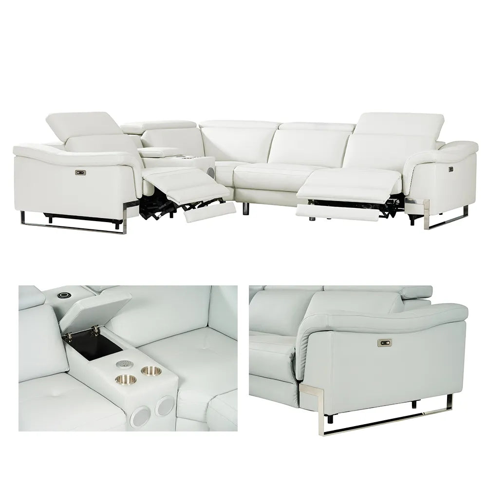 Spartacus Recliner Model 2025 Black, Gray or White. - Venini Furniture 